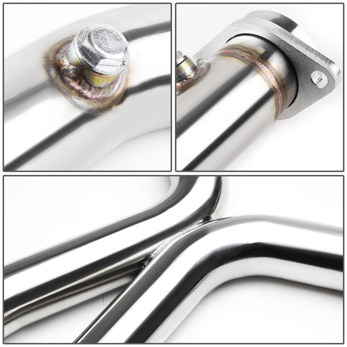 nan X-PIPE - EXHAUST - SS - 11-14 FORD MUSTANG 3.7 V6 - FITS ORIGINAL OR SHORTY HEADERS