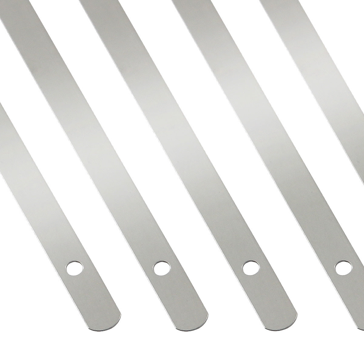 nan ZIP TIE KIT FOR HEAT WRAP - SS - 12" (L) - 5MM (W) - 5PC - SILVER