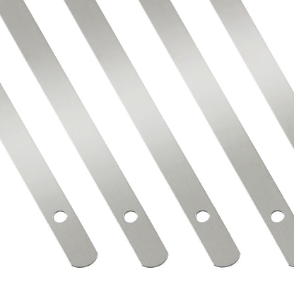 nan ZIP TIE KIT FOR HEAT WRAP - SS - 12" (L) - 5MM (W) - 5PC - SILVER