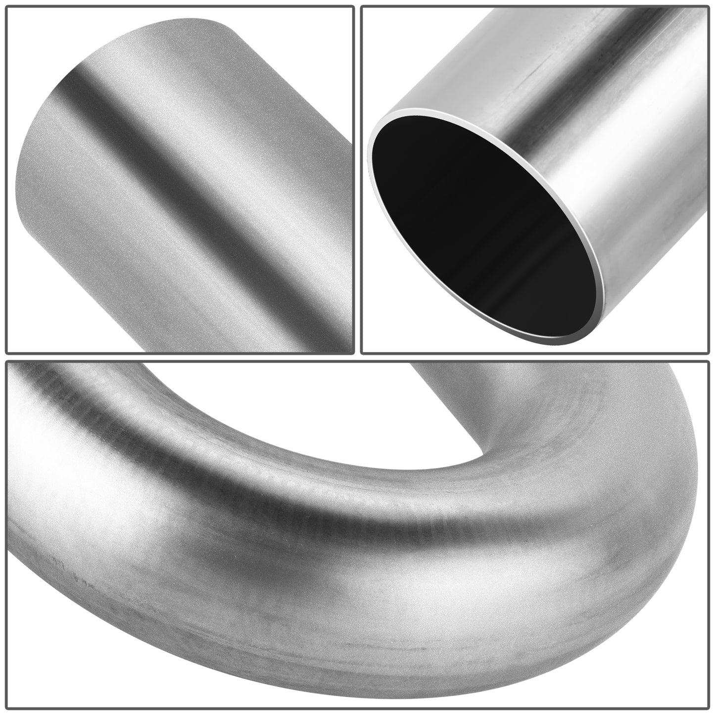 nan EXHAUST PIPE MANDREL U-BEND - RAW STAINLESS - 1-7/8 O.D. - 5 IN RADIUS