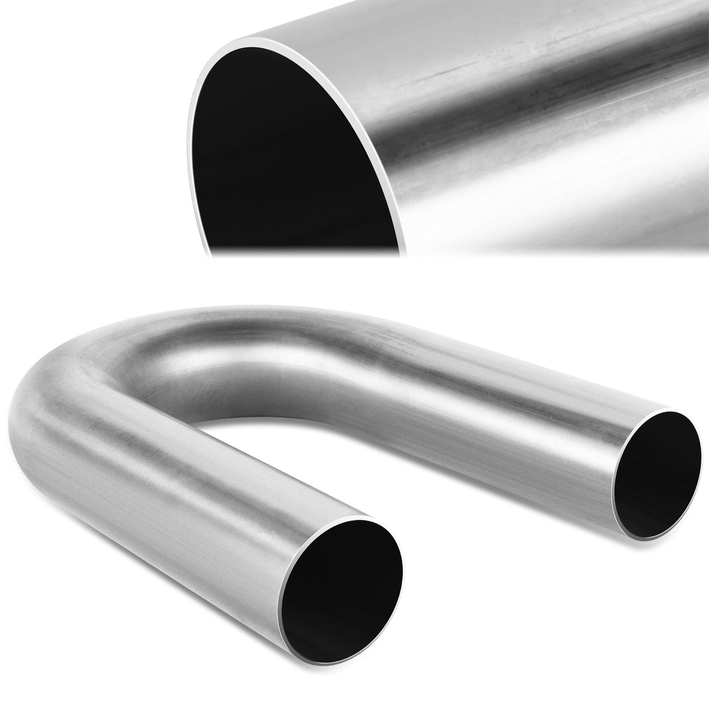 nan EXHAUST PIPE MANDREL U-BEND - RAW STAINLESS - 1-7/8 O.D. - 5 IN RADIUS