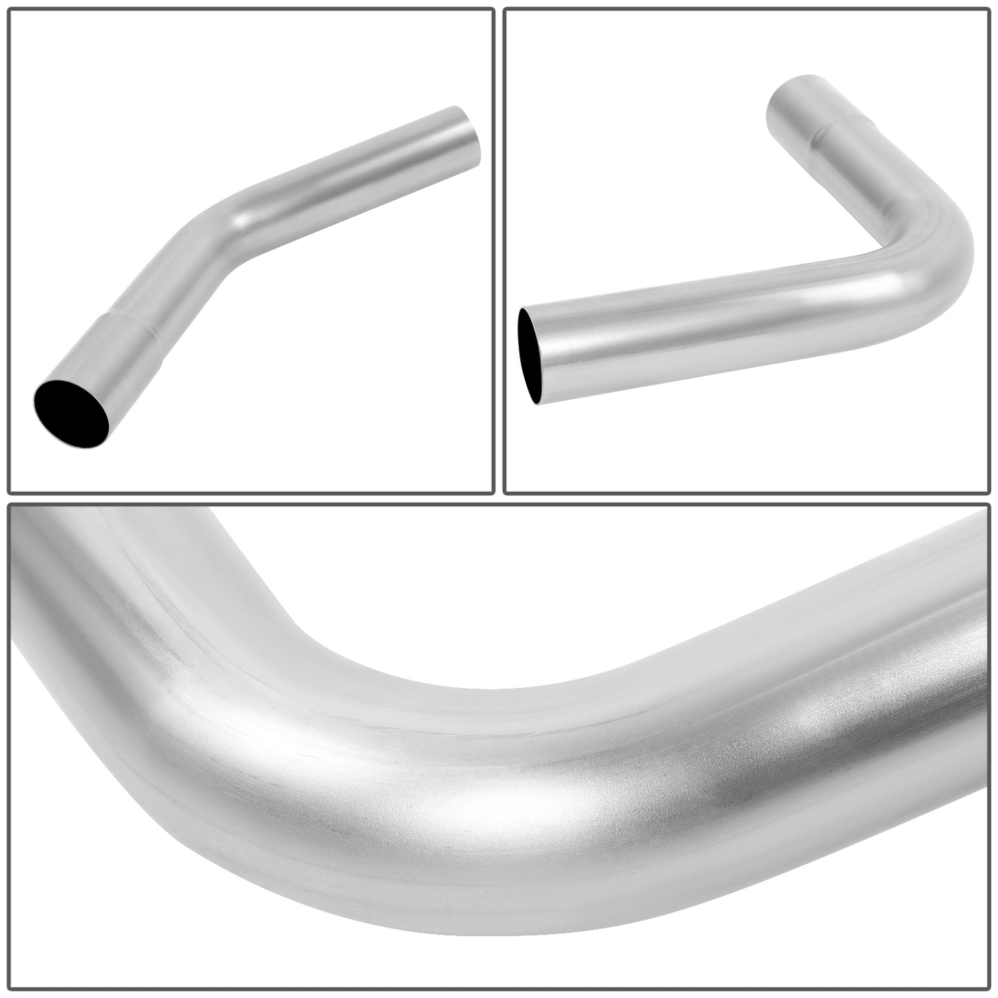 nan EXHAUST PIPES - 2" - MILD STEEL - DIY CUSTOM PIPE - 8 PCS