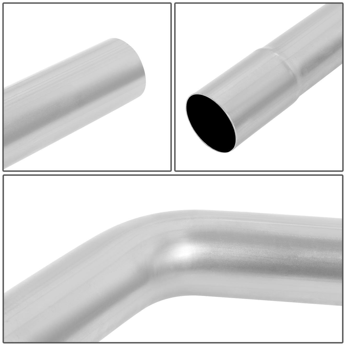 nan EXHAUST PIPES - 2" - MILD STEEL - DIY CUSTOM PIPE - 8 PCS