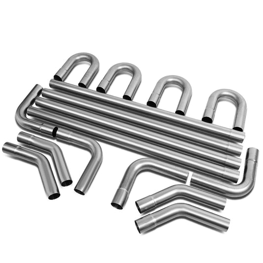 nan EXHAUST PIPES - UNIVERSAL PIPING KIT - POLISHED - 2.25"