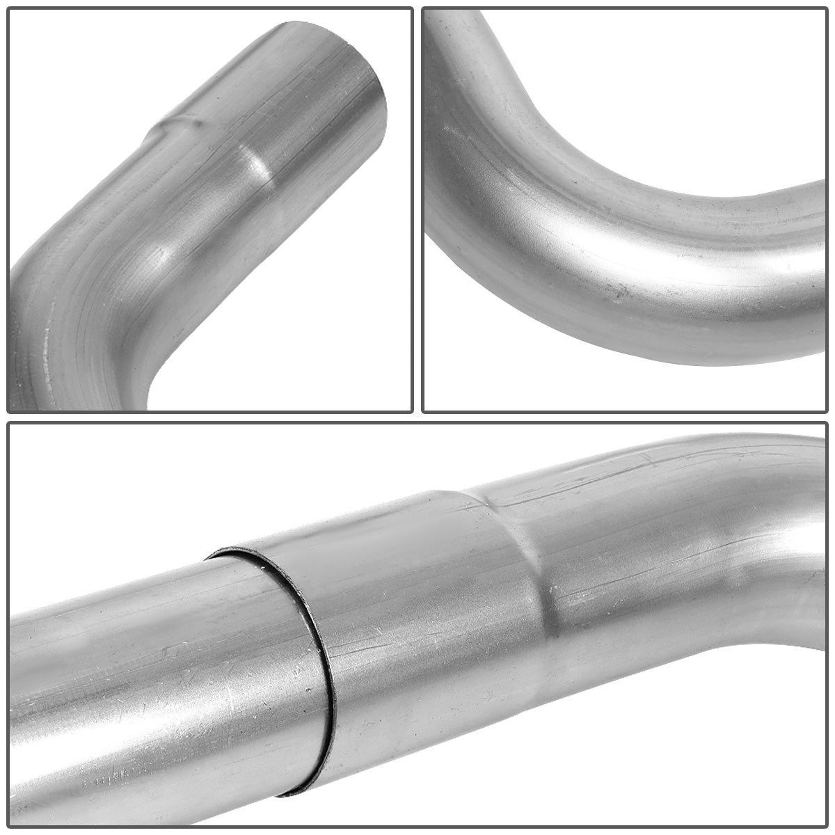 nan EXHAUST PIPES - UNIVERSAL PIPING KIT - POLISHED - 2.25"
