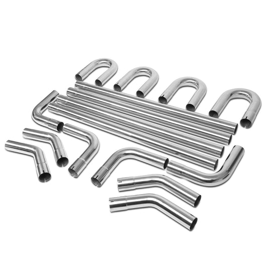nan EXHAUST PIPES - UNIVERSAL PIPING KIT - POLISHED - 2.5"