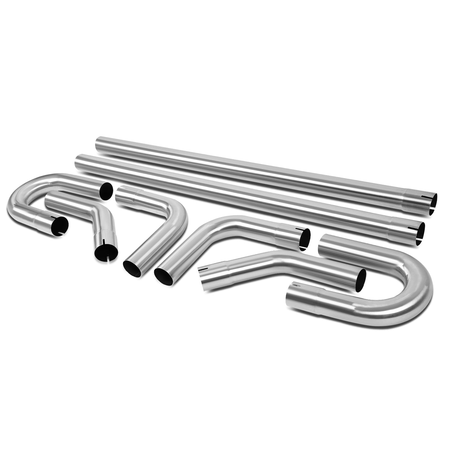 nan EXHAUST PIPES - STAINLESS STEEL - DIY CUSTOM PIPE - 8 PCS - 2.5”