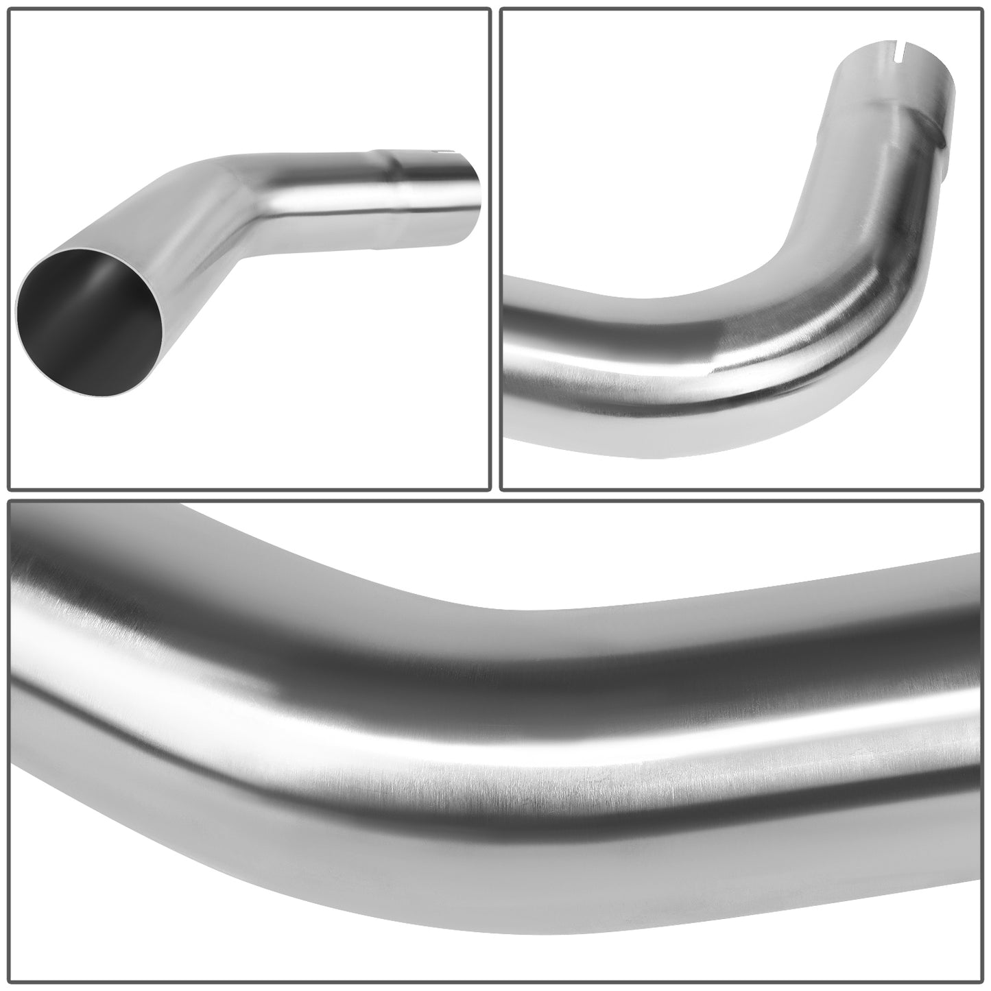 nan EXHAUST PIPES - STAINLESS STEEL - DIY CUSTOM PIPE - 8 PCS - 2.5”