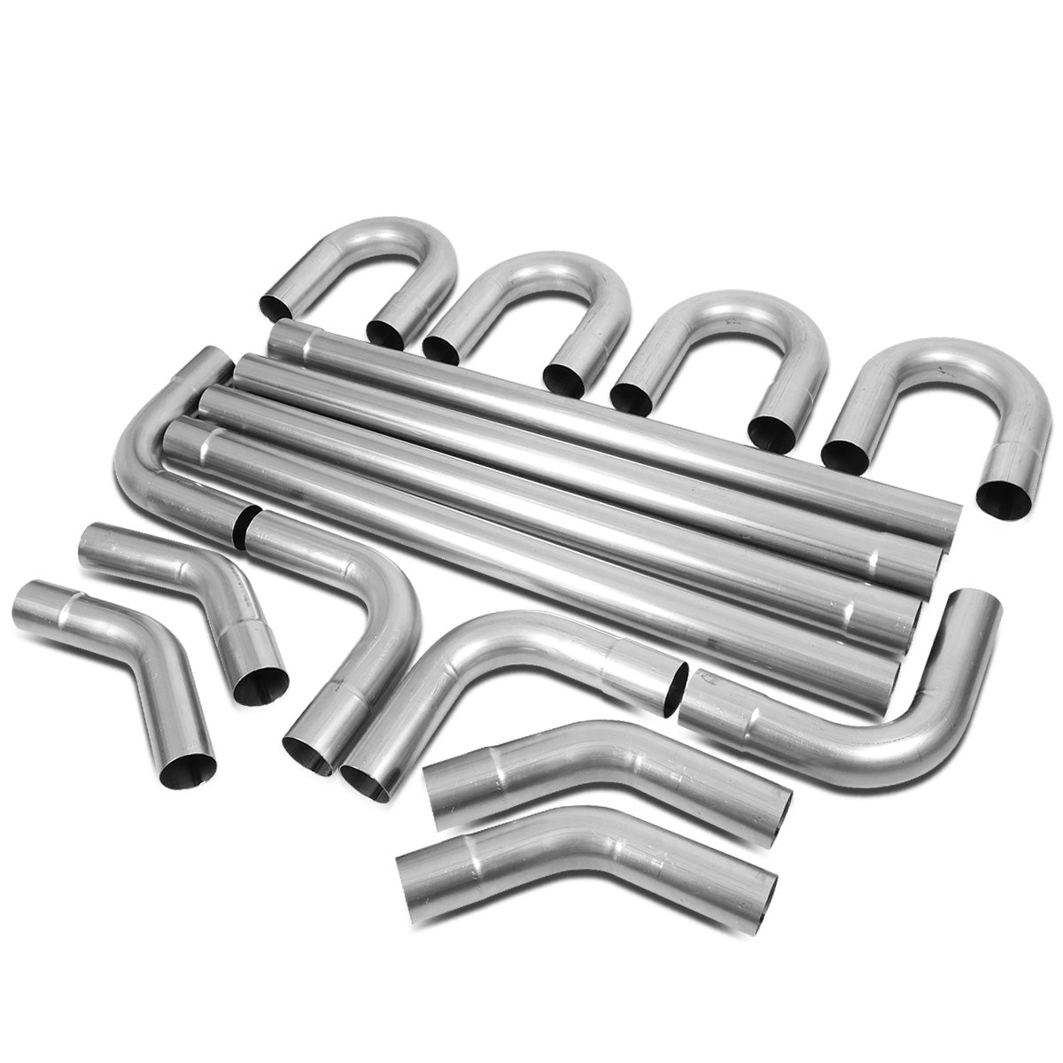 nan EXHAUST PIPES - UNIVERSAL PIPING KIT - POLISHED - 3"