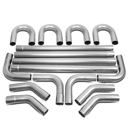 nan EXHAUST PIPES - UNIVERSAL PIPING KIT - POLISHED - 3"