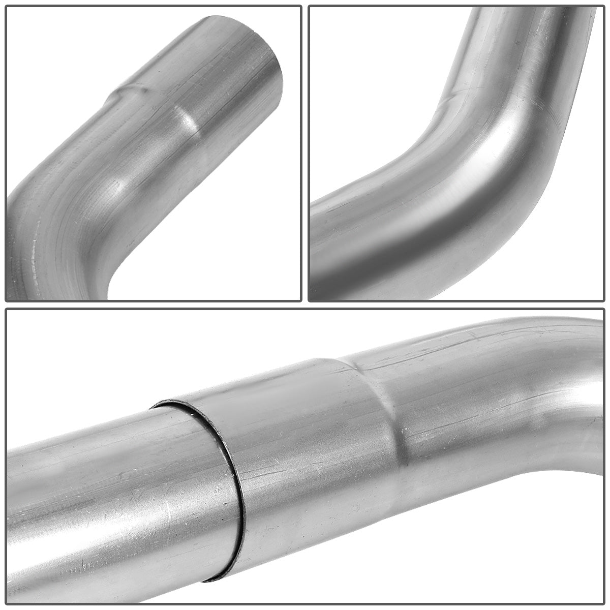 nan EXHAUST PIPES - UNIVERSAL PIPING KIT - POLISHED - 3"