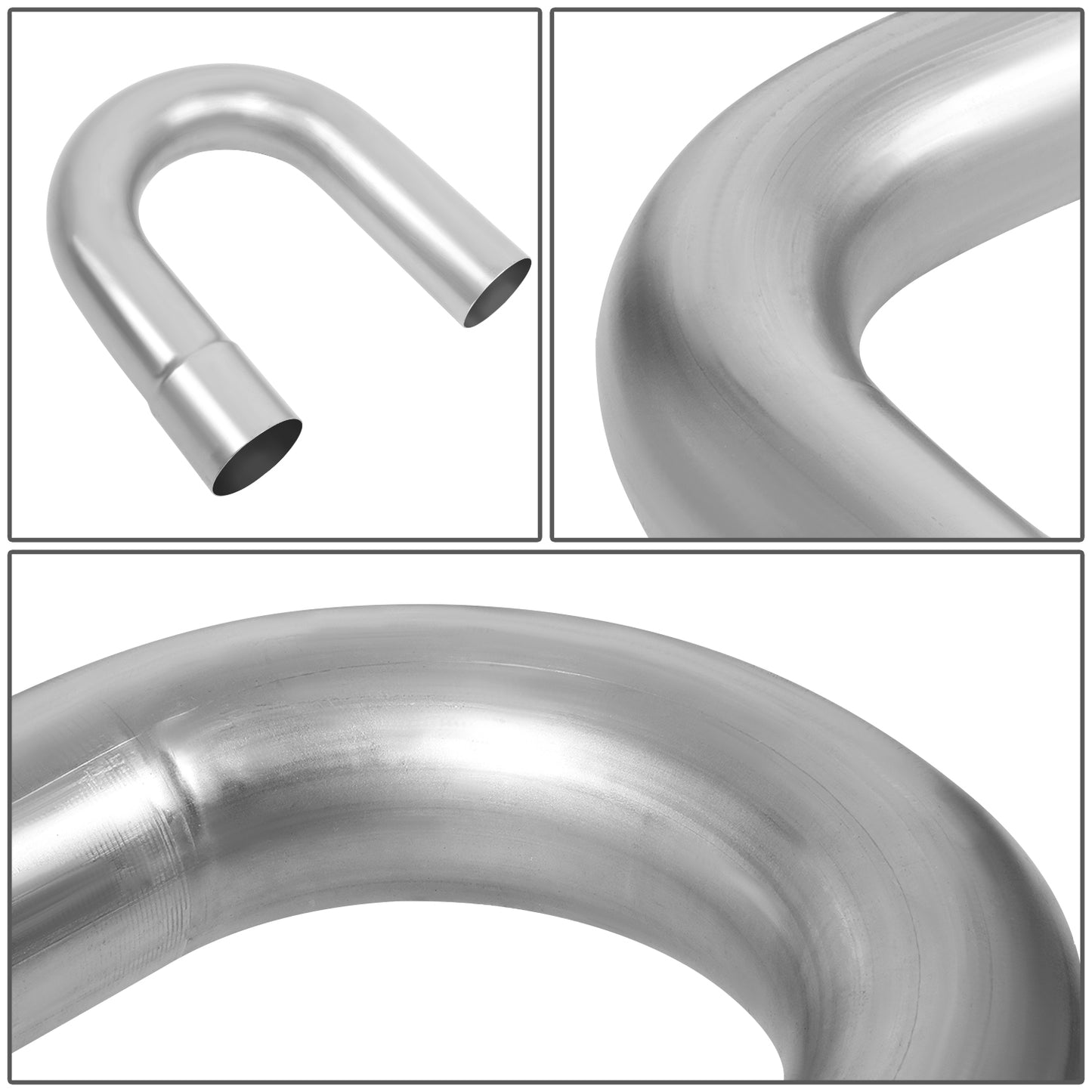 nan EXHAUST PIPES - MILD STEEL DIY CUSTOM PIPE - 3.0“ - 8 PCS