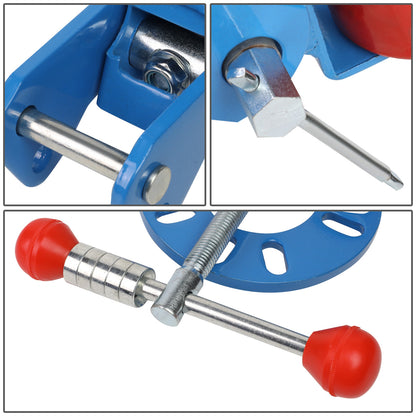 nan FENDER ROLLER - ADJUSTABLE - W/ LUG NUT SPACER RINGS - BLUE