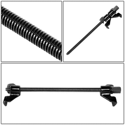 nan COIL SPRING COMPRESSORS - ADJUSTABLE - 2PCS - CHROME VANADIUM STEEL - BLACK
