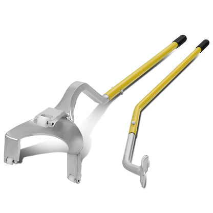 nan TIRE MOUNT / DEMOUNT TOOL - 2PCS - W/ BEAD KEEPER - YELLOW