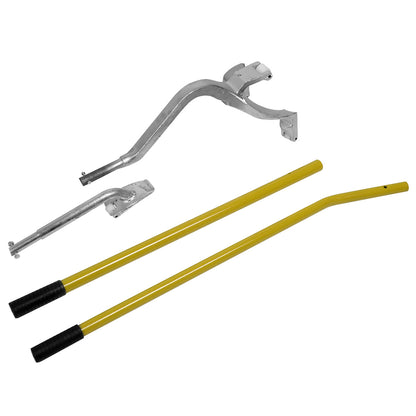 nan TIRE MOUNT / DEMOUNT TOOL - 2PCS - W/ BEAD KEEPER - YELLOW