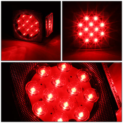 nan TRAILER LIGHTS - FITS 12V CAPABLE VEHICLES - FITS UNDER 80" WIDE APPLICATIONS - RED
