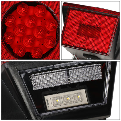 nan TRAILER LIGHTS - FITS 12V CAPABLE VEHICLES - FITS UNDER 80" WIDE APPLICATIONS - RED