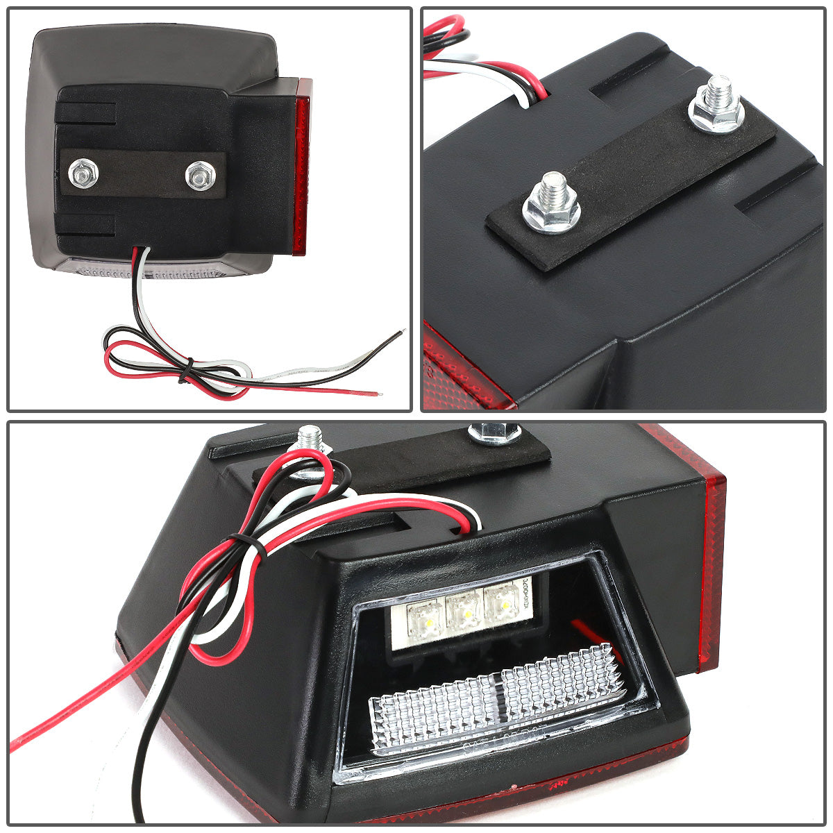 nan TRAILER LIGHTS - FITS 12V CAPABLE VEHICLES - FITS UNDER 80" WIDE APPLICATIONS - RED