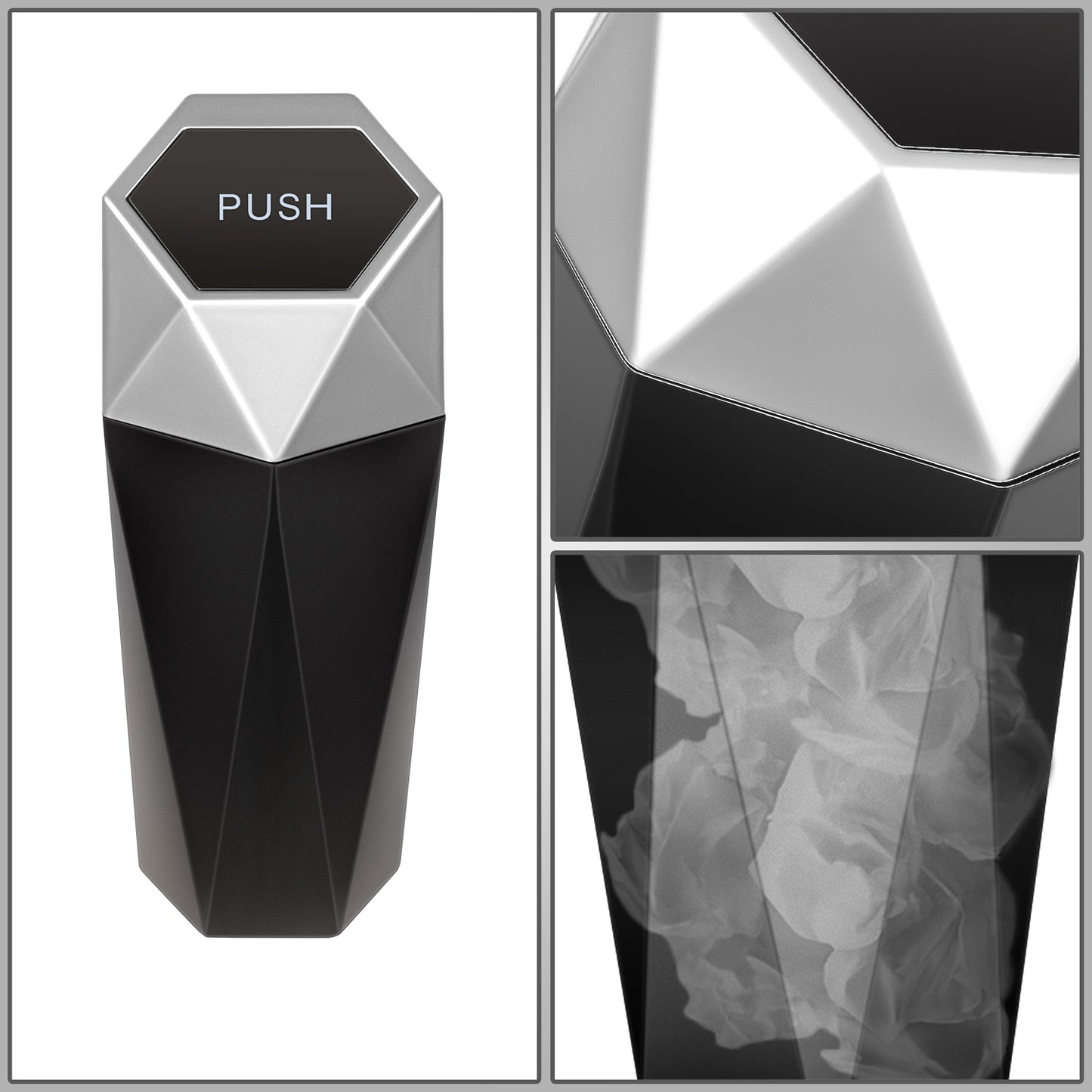 nan VEHICLE-MOUNTED GARBAGE CAN - SLIVER