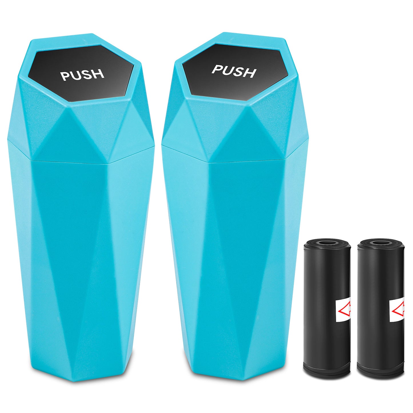 nan VEHICLE-MOUNTED GARBAGE CAN - TIFFANY BLUE - 2PC