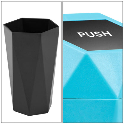 nan VEHICLE-MOUNTED GARBAGE CAN - TIFFANY BLUE / BLACK