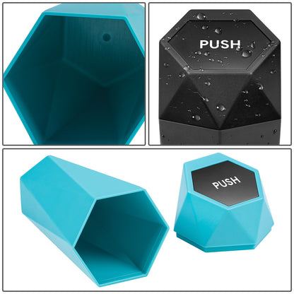 nan VEHICLE-MOUNTED GARBAGE CAN - TIFFANY BLUE / BLACK