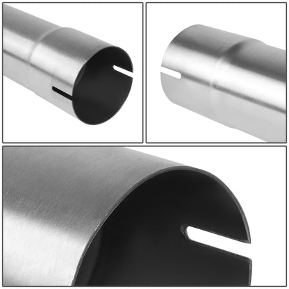 nan EXHAUST PIPE TUBING - STRAIGHT - 1PC - 2.5"-2.65" FLARED - OD CUSTOM 18" - 18 GAUGE - POLISHED - STAINLESS STEEL