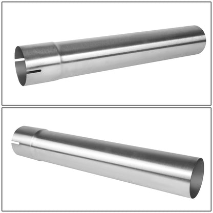 nan EXHAUST PIPE TUBING - STRAIGHT - 1PC - 2.5"-2.65" FLARED - OD CUSTOM 18" - 18 GAUGE - POLISHED - STAINLESS STEEL