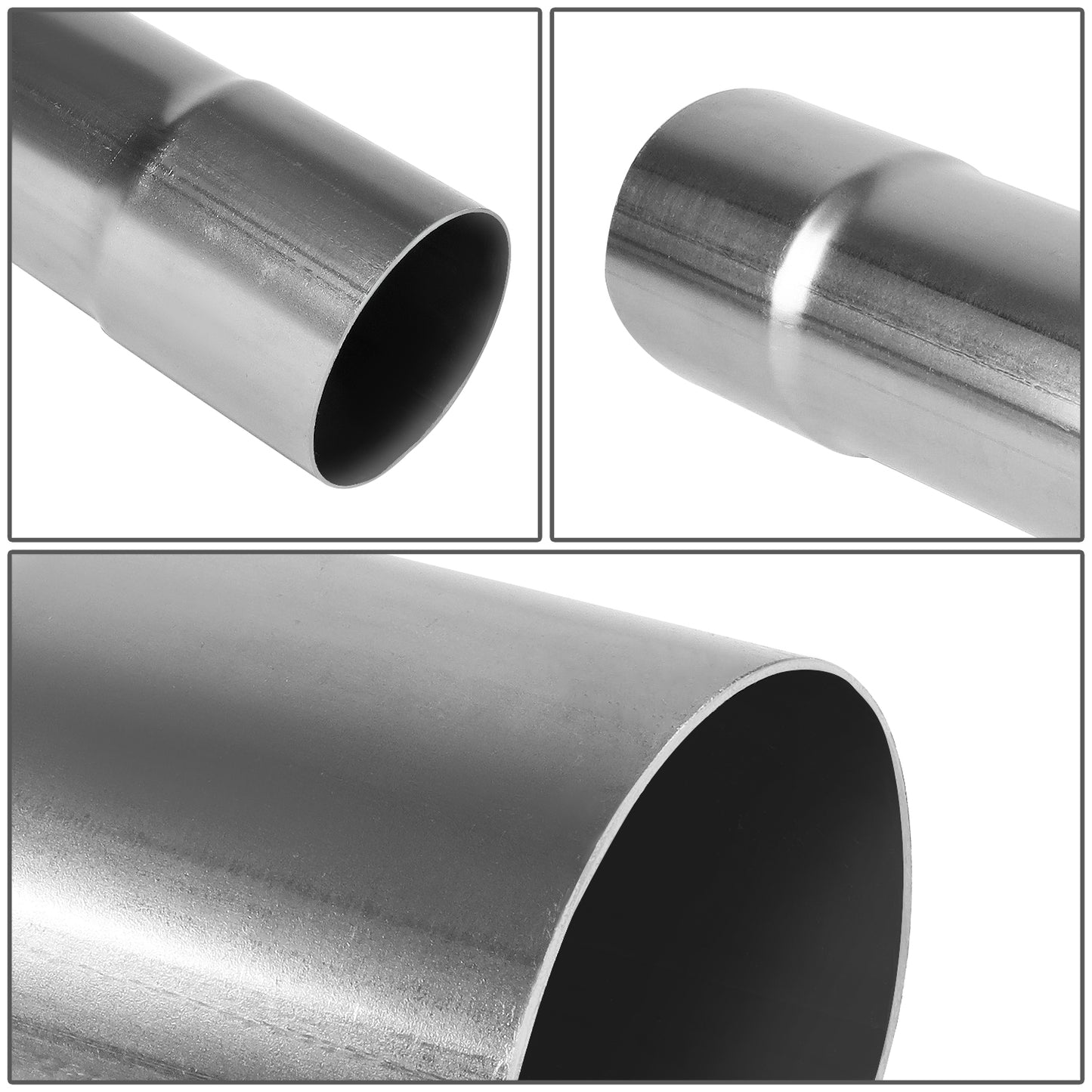 nan EXHAUST PIPE TUBING - BEND - 1PC - 2.5"-2.65" FLARED - OD CUSTOM 45 DEGREE - 18 GAUGE - STAINLESS STEEL
