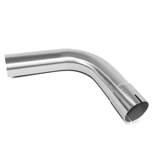 nan EXHAUST PIPE TUBING - L-BEND - 1PC - 2.5"-2.65" FLARED - OD CUSTOM 90 DEGREE - 18 GAUGE - MANDREL - POLISHED - STAINLESS STEEL