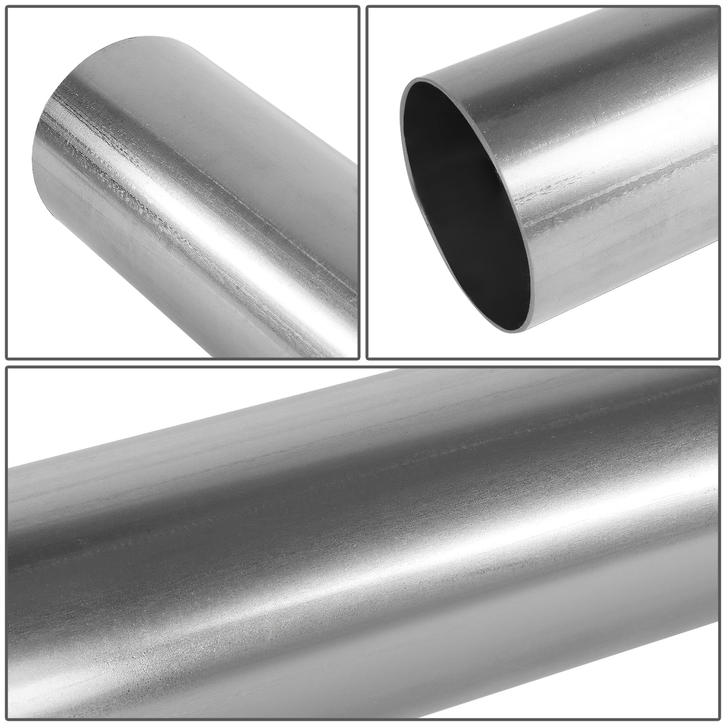 nan EXHAUST PIPE TUBING - STRAIGHT - 1PC - 3.0"-3.15" FLARED - OD CUSTOM 18" - 18 GAUGE - STAINLESS STEEL