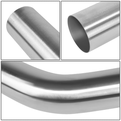 nan EXHAUST PIPE TUBING - BEND - 1PC - 3.0"-3.15" FLARED - OD CUSTOM 45 DEGREE - 18 GAUGE - POLISHED - STAINLESS STEEL