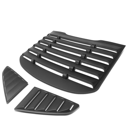 nan WINDOW LOUVER - 3PCS - 15-18 FORD MUSTANG - DOES NOT FIT CONVERTIBLE MODELS - BLACK