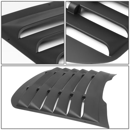 nan WINDOW LOUVER - 3PCS - 15-18 FORD MUSTANG - DOES NOT FIT CONVERTIBLE MODELS - BLACK