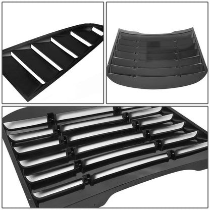 nan WINDOW LOUVER - 3PCS - 15-18 FORD MUSTANG - DOES NOT FIT CONVERTIBLE MODELS - BLACK