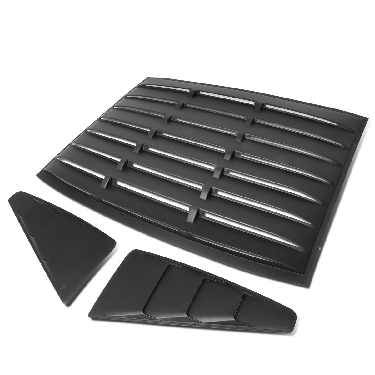 nan WINDOW LOUVER - 3PCS - 05-14 FORD MUSTANG - DOES NOT FIT CONVERTIBLE MODELS - BLACK