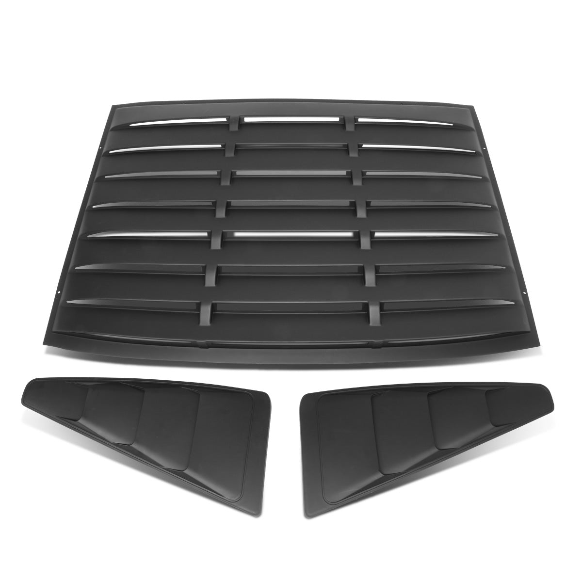 nan WINDOW LOUVER - 3PCS - 05-14 FORD MUSTANG - DOES NOT FIT CONVERTIBLE MODELS - BLACK