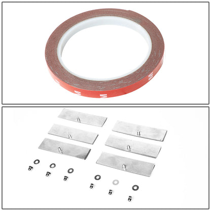 nan WINDOW LOUVER - 3PCS - 05-14 FORD MUSTANG - DOES NOT FIT CONVERTIBLE MODELS - BLACK