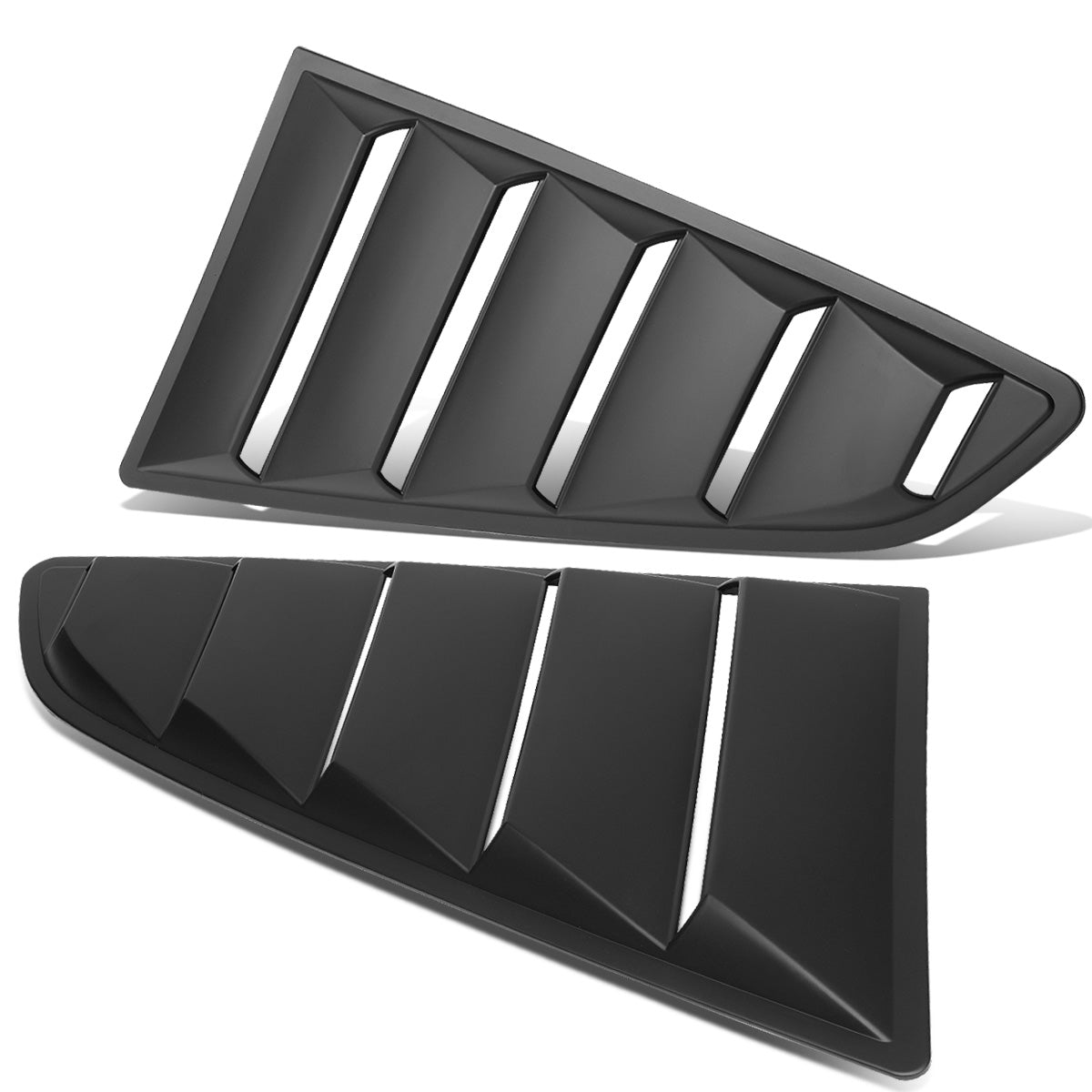 nan QUARTER WINDOW LOUVER - 2PCS - 15-18 FORD MUSTANG - DOES NOT FIT CONVERTIBLE MODELS - BLACK