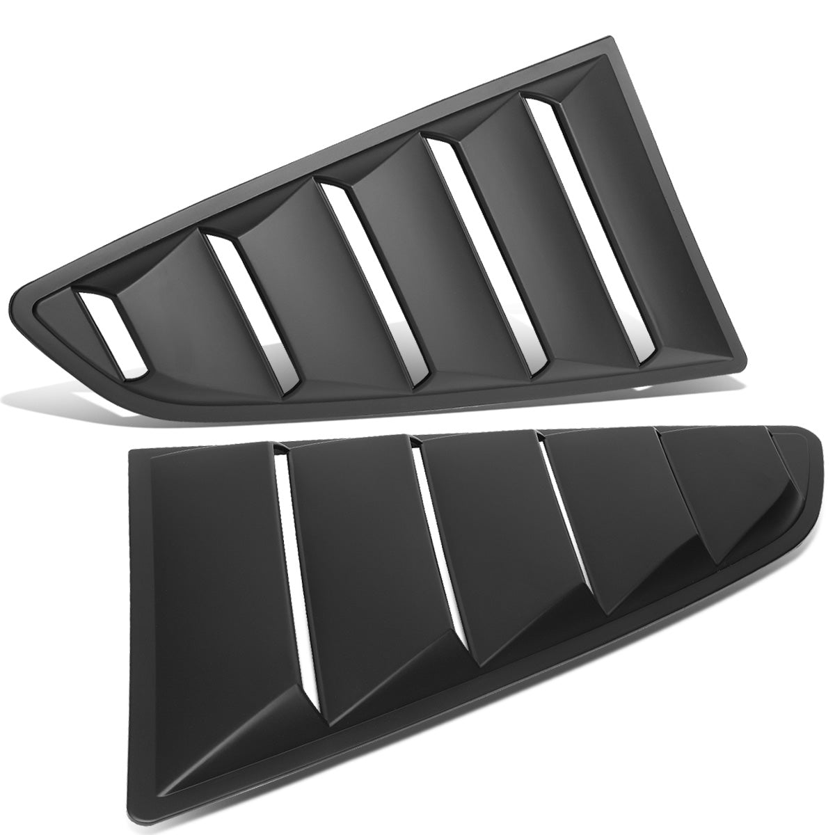 nan QUARTER WINDOW LOUVER - 2PCS - 15-18 FORD MUSTANG - DOES NOT FIT CONVERTIBLE MODELS - BLACK