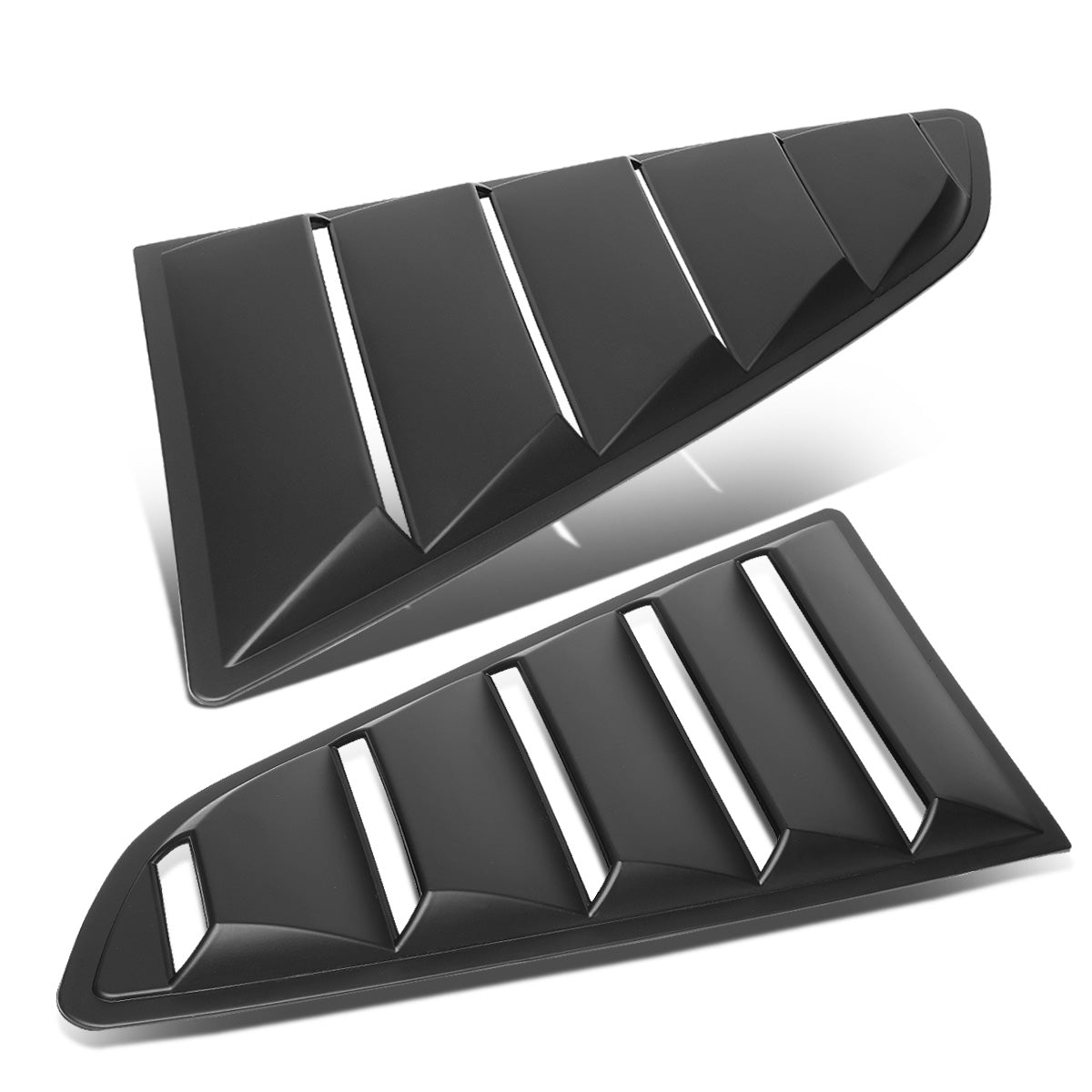 nan QUARTER WINDOW LOUVER - 2PCS - 15-18 FORD MUSTANG - DOES NOT FIT CONVERTIBLE MODELS - BLACK