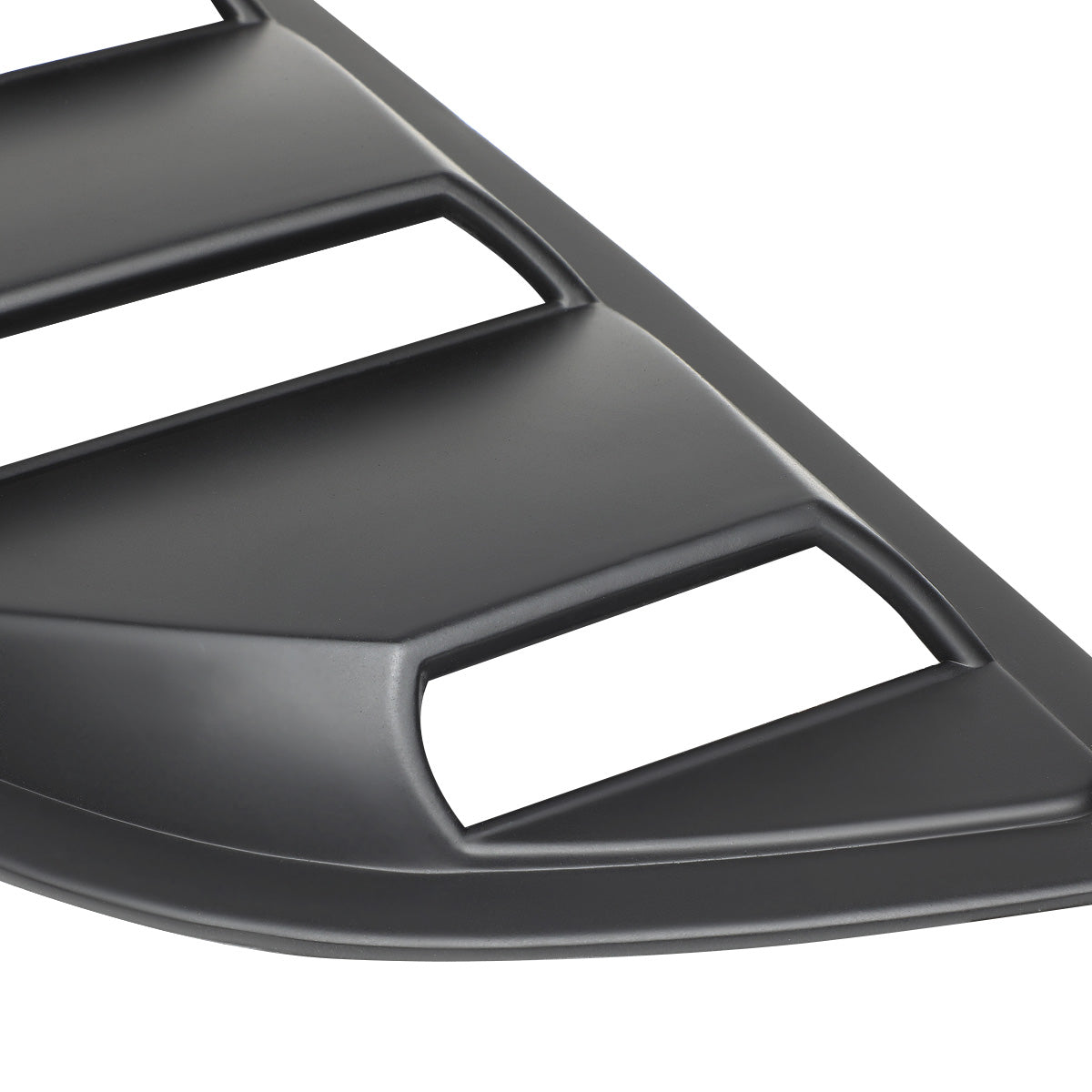 nan QUARTER WINDOW LOUVER - 2PCS - 15-18 FORD MUSTANG - DOES NOT FIT CONVERTIBLE MODELS - BLACK