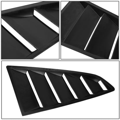 nan QUARTER WINDOW LOUVER - 2PCS - 15-18 FORD MUSTANG - DOES NOT FIT CONVERTIBLE MODELS - BLACK