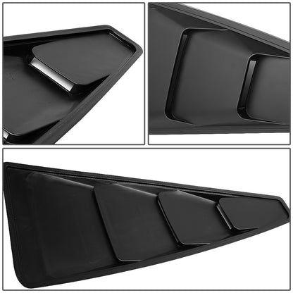 nan QUARTER WINDOW LOUVER - 2PCS - 05-14 FORD MUSTANG - DOES NOT FIT CONVERTIBLE MODELS - BLACK