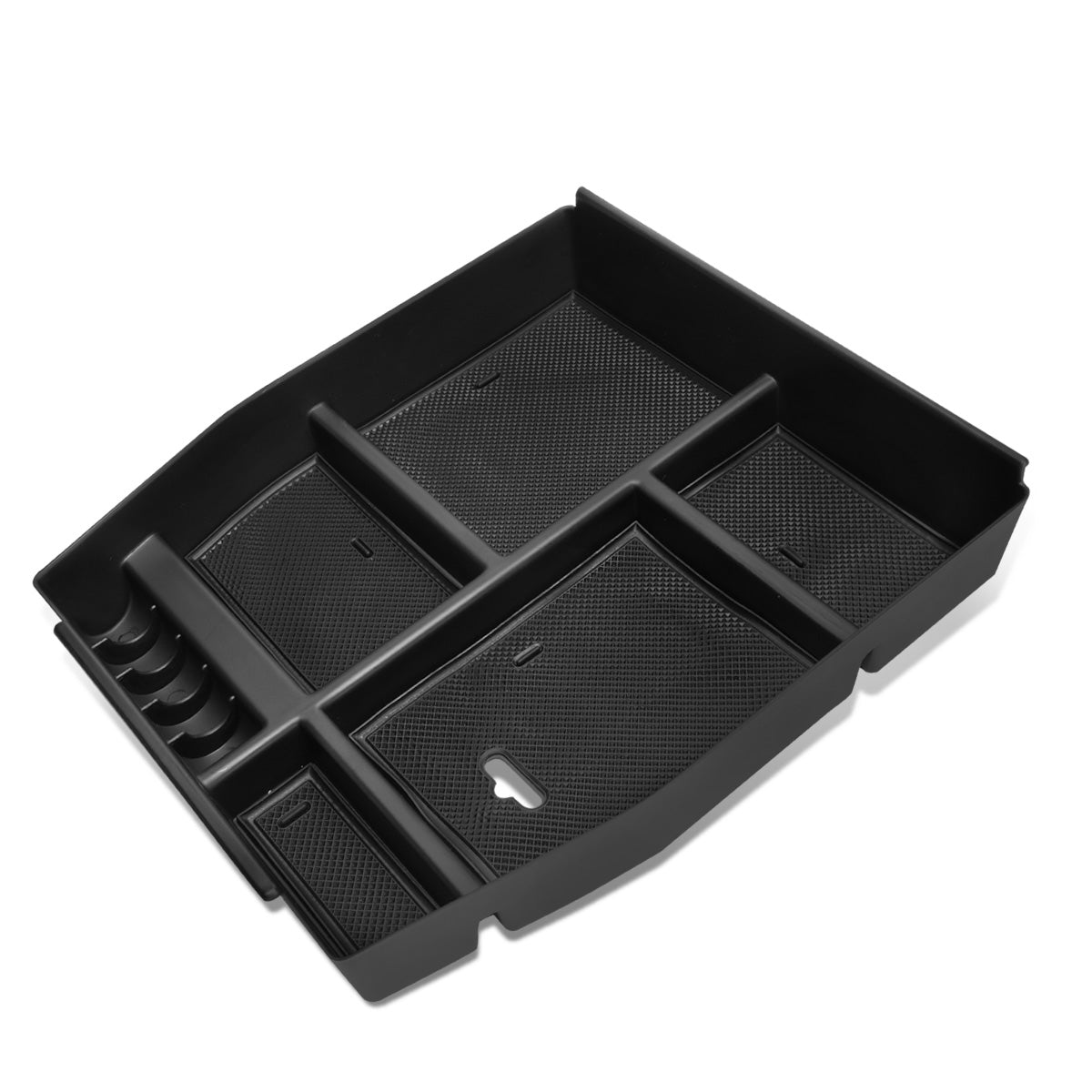nan CENTER CONSOLE ORGANIZER TRAY - 15-18 FORD F-150 - FITS BUCKET SEAT MODELS ONLY - BLACK