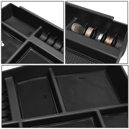 nan CENTER CONSOLE ORGANIZER TRAY - 15-18 FORD F-150 - FITS BUCKET SEAT MODELS ONLY - BLACK