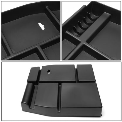 nan CENTER CONSOLE ORGANIZER TRAY - 15-18 FORD F-150 - FITS BUCKET SEAT MODELS ONLY - BLACK