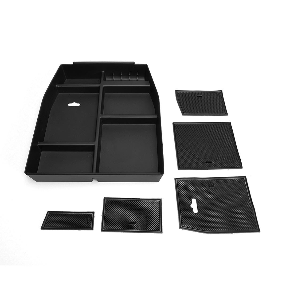 nan CENTER CONSOLE ORGANIZER TRAY - 15-18 FORD F-150 - FITS BUCKET SEAT MODELS ONLY - BLACK