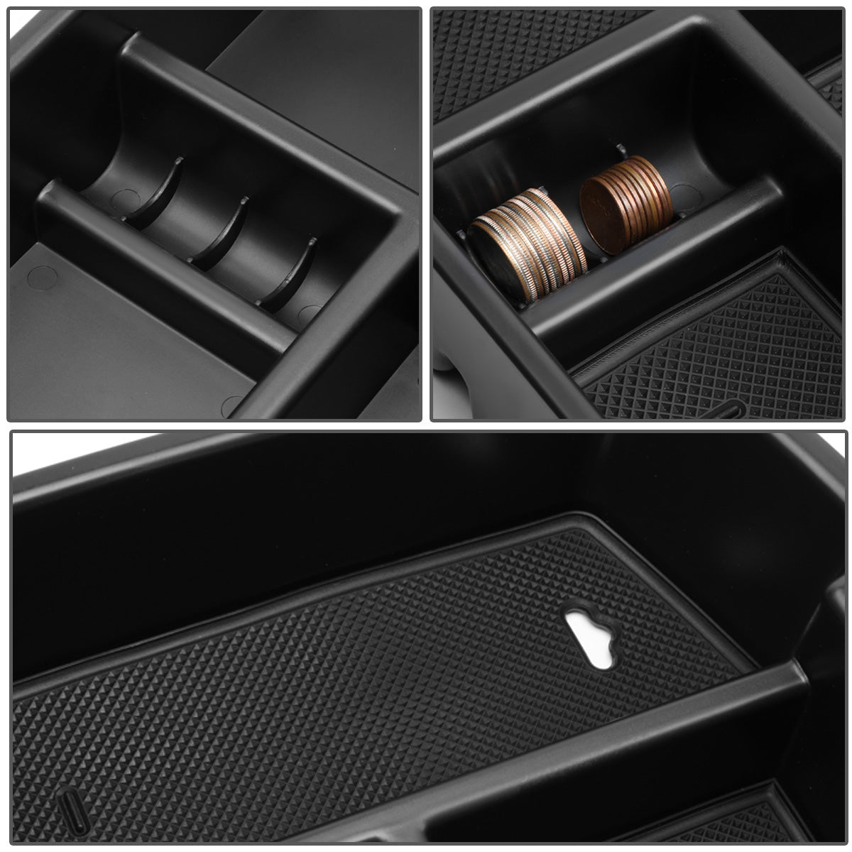 nan CENTER CONSOLE ORGANIZER TRAY - 07-13 CHEVY AVALANCHE, SILVERADO 1500, GMC SIERRA 1500 / 07-14 CHEVY TAHOE, CHEVY SUBURBAN 1500, 2500, SILVERADO 2500HD, 3500HD, GMC SIERRA 2500HD, 3500HD, GMC YUKON XL 1500, XL 2500 -